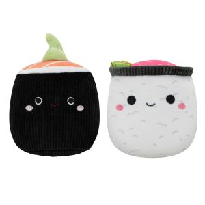 2-Pack Squeaky Plush Dog Toy (Sushi - Shozo & Shun)