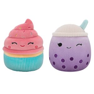 2-Pack Squeaky Plush Dog Toy (Sweets  - Poplina & Diedre)