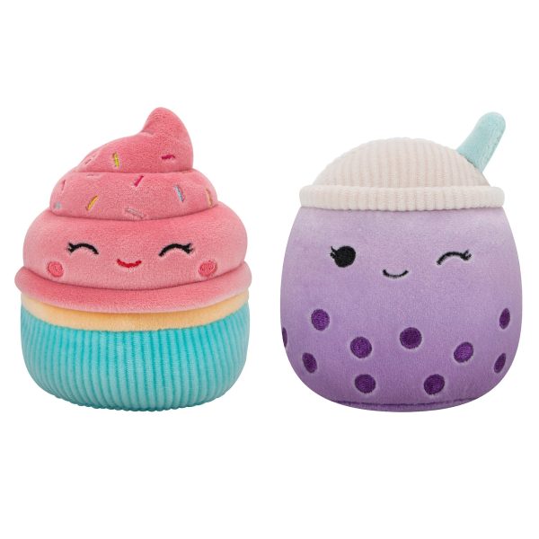 2-Pack Squeaky Plush Dog Toy (Sweets  - Poplina & Diedre)