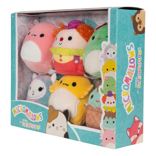 Micromallows 6-Pack – Archie Axolotl. Bimbi Clown. Lucy-May Llamapegacorn. Maritza Cactus. Maya Sundae. Rodry Bearded Dragon