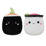 2-Pack Squeaky Plush Dog Toy (Sushi - Shozo & Shun)